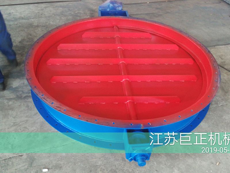 圓形擋板門（直徑150cm），順利完工