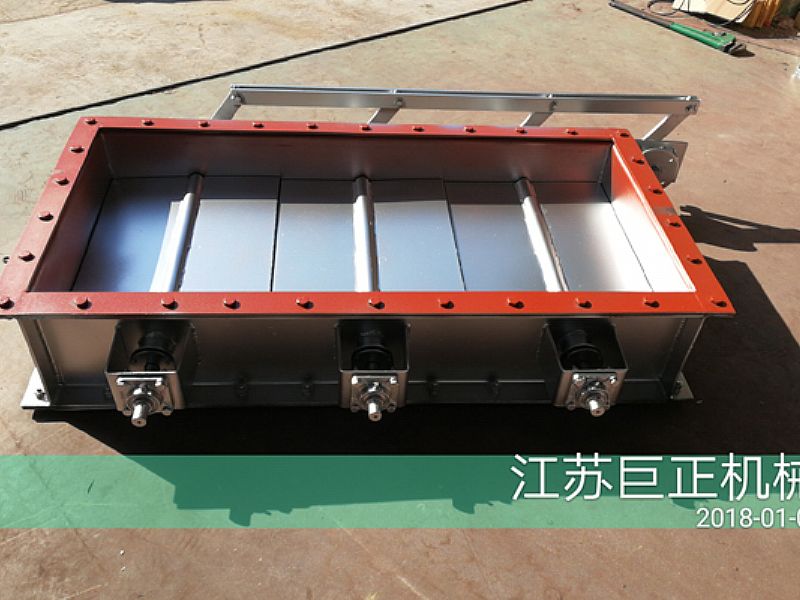 方形擋板門（寬2m）完工，待包裝發(fā)貨