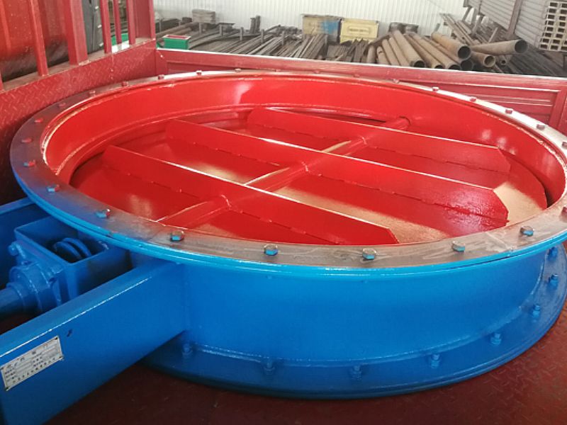 圓形擋板門（直徑250cm）制作完工，驗(yàn)收合格了