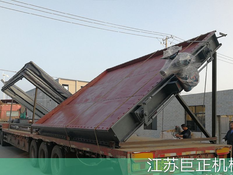 巨正機械公司擋板門，裝車發(fā)貨了